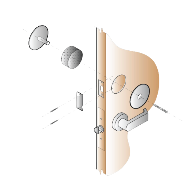 Active Fire Door Products Active Deadbolt Filler Kit